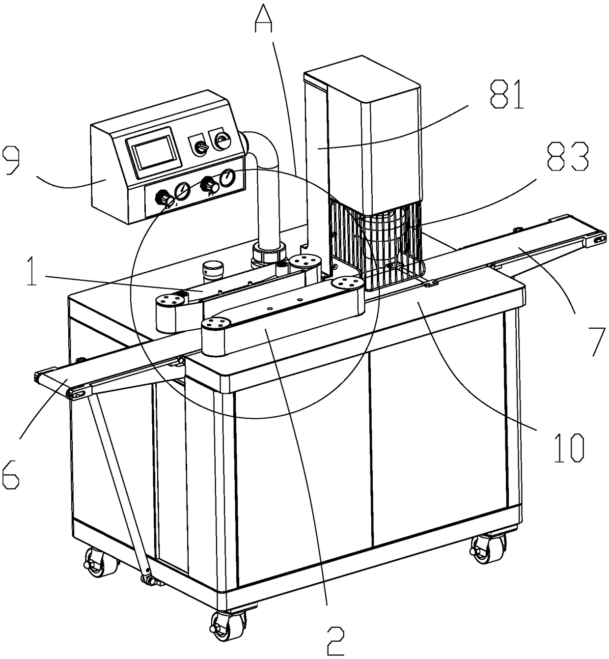 Moon cake forming machine