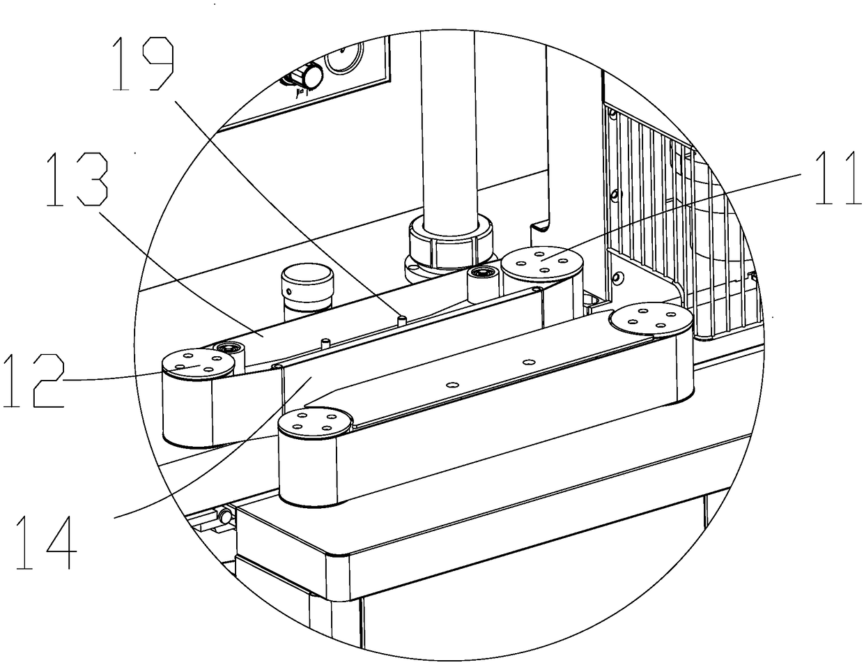 Moon cake forming machine