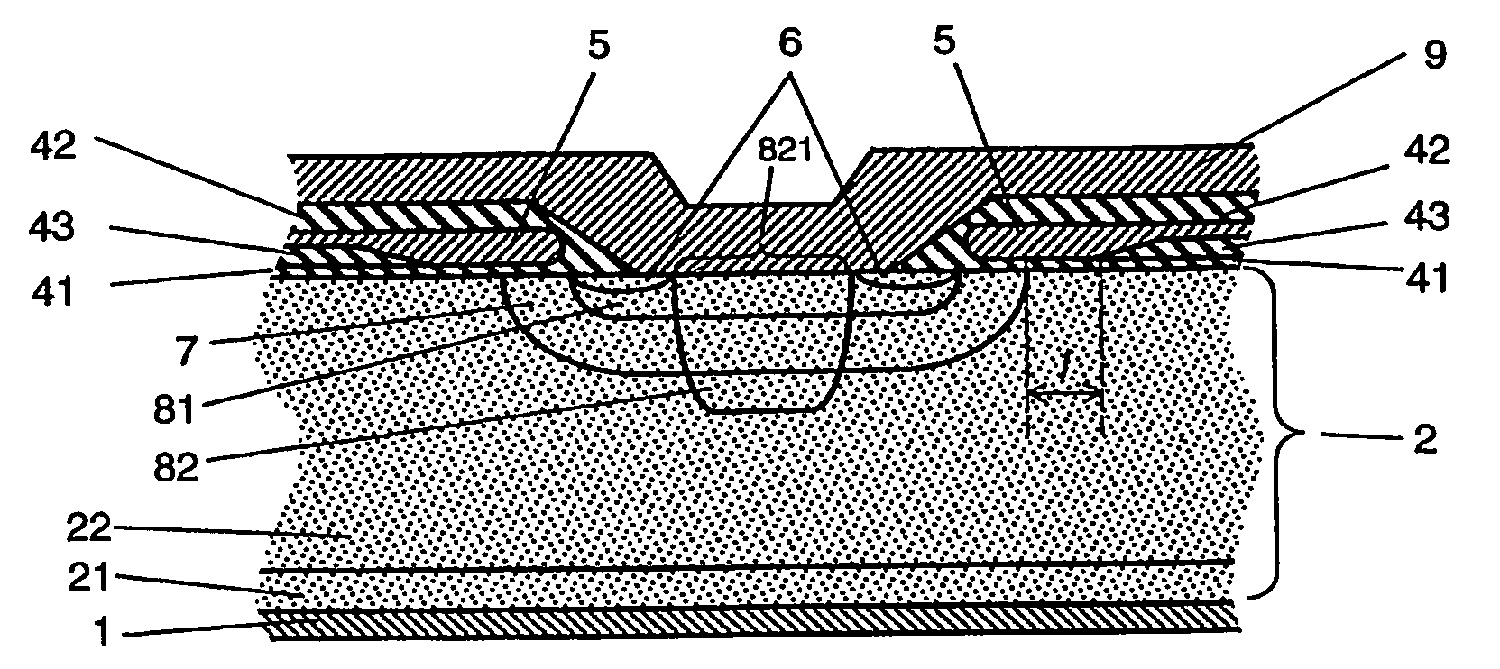 IGBT cathode design with improved safe operating area capability