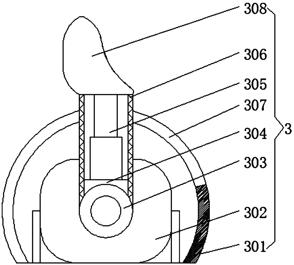 Head support device for baby hair cutting