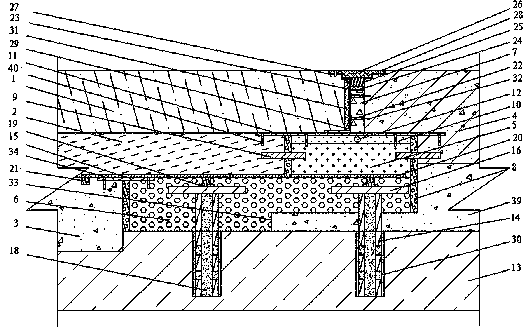 Asphalt pavement composite structure and construction method thereof