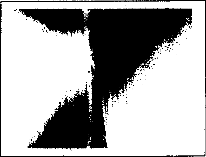 Method for automatically extracting image feature points of workpiece with rough grain under the strong reflection background