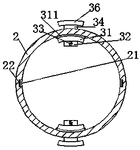 Charging line structure of new energy automobile