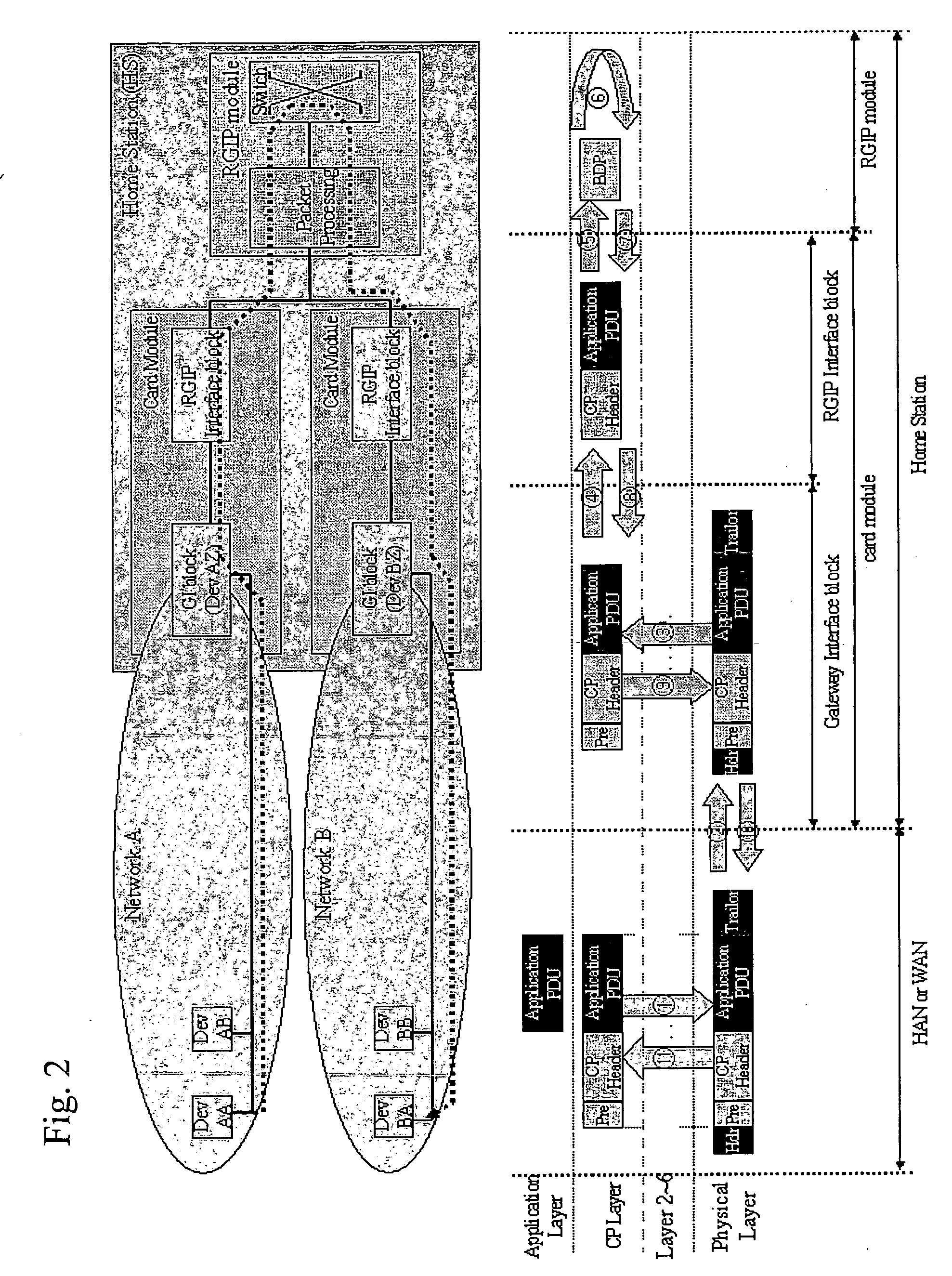 Common protocol layer architecture and methods for transmitting data between different network protocols and a common protocol packet