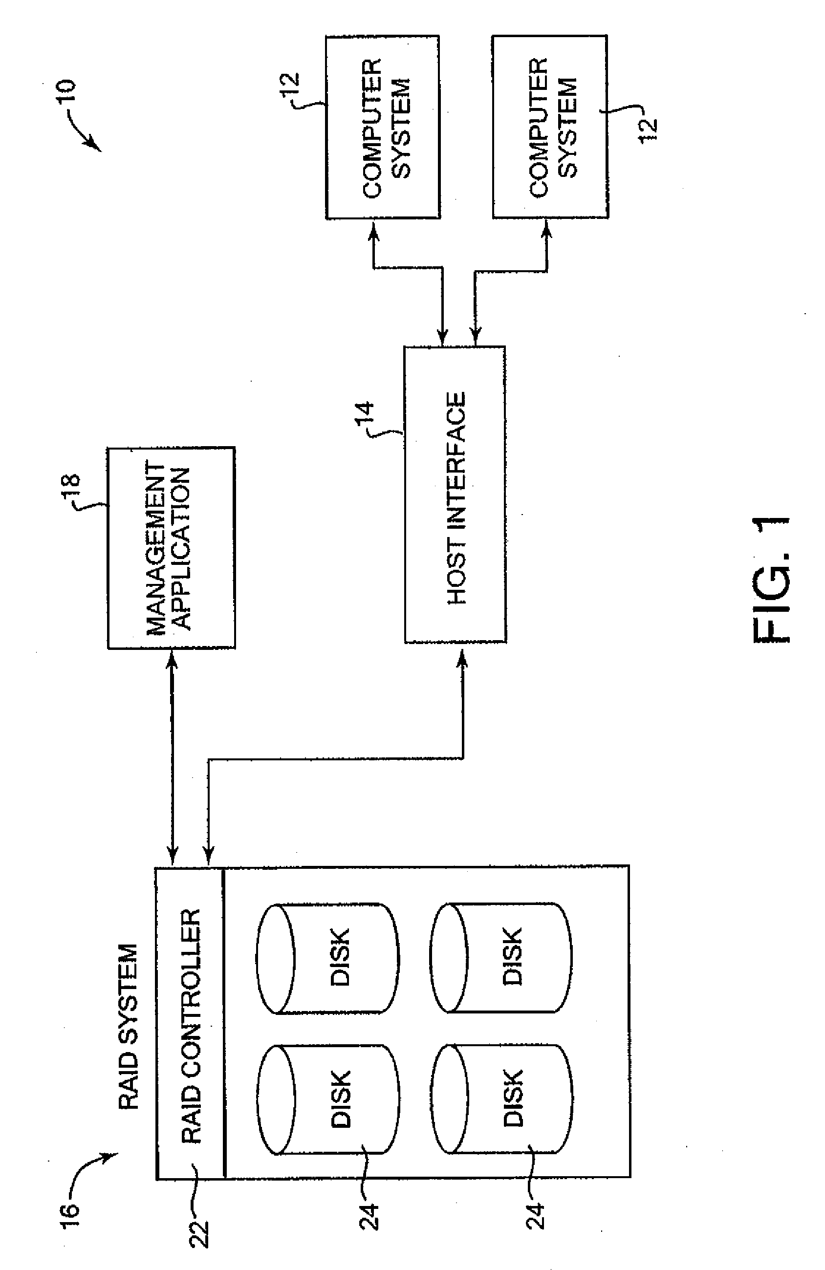 Method and system for providing backup storage capacity in disk array systems