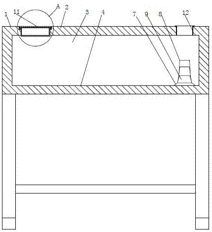 Desk convenient for placement of stationery