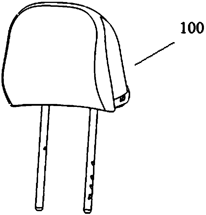 A headrest with integrated clothes hanger function