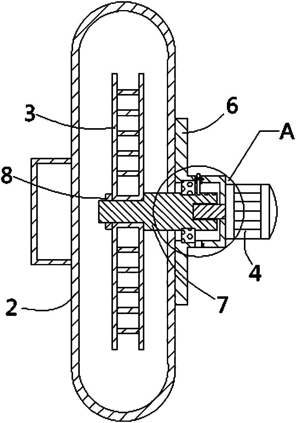 Hydraulic centrifugal fan of optimized structure