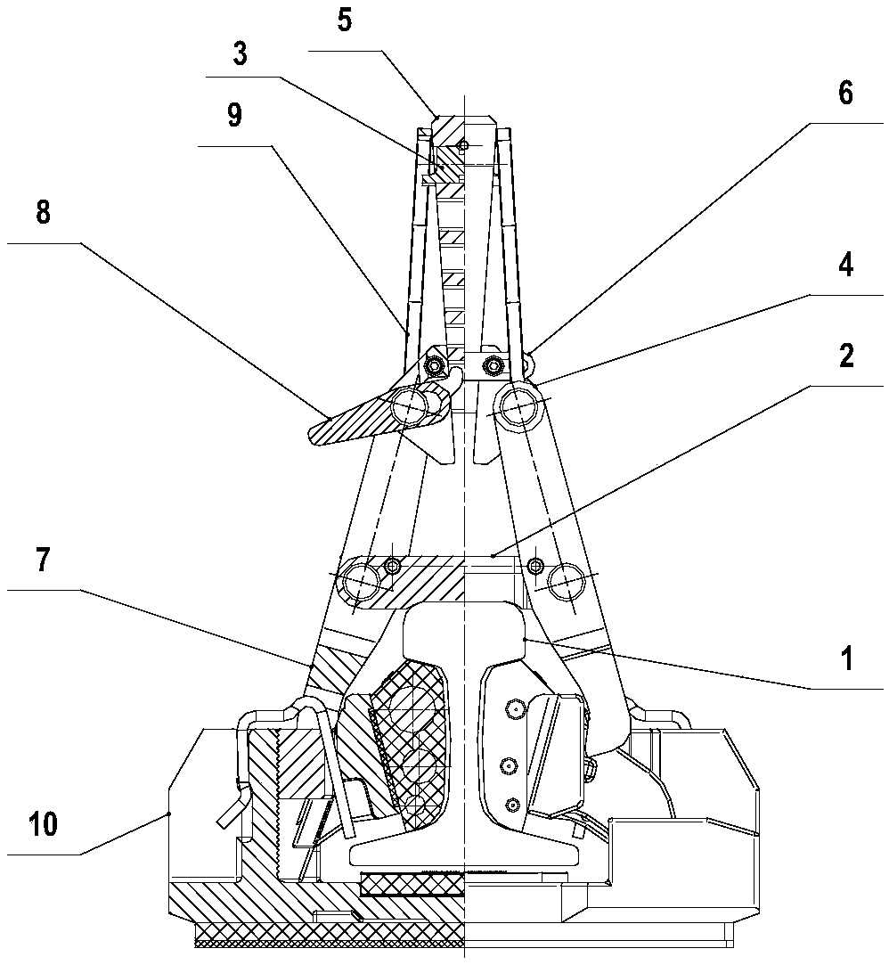 Mechanical mounting and detaching tool and mounting and detaching method with same