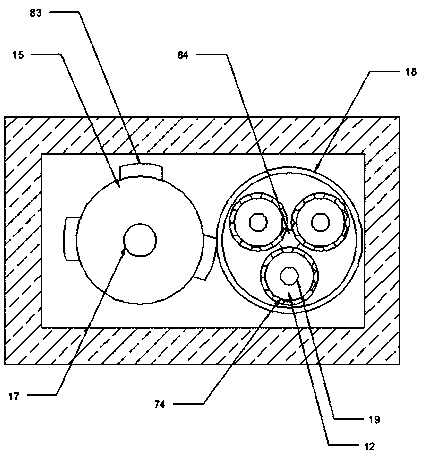 Feed screening and stirring device using differential centrifugation