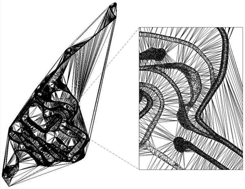 Method and system for automatic construction of open-pit mine road network based on GPS data