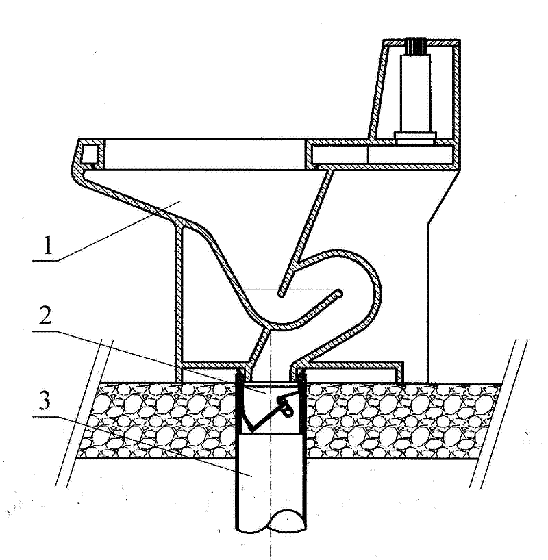 Water closet system with 3 liters of water