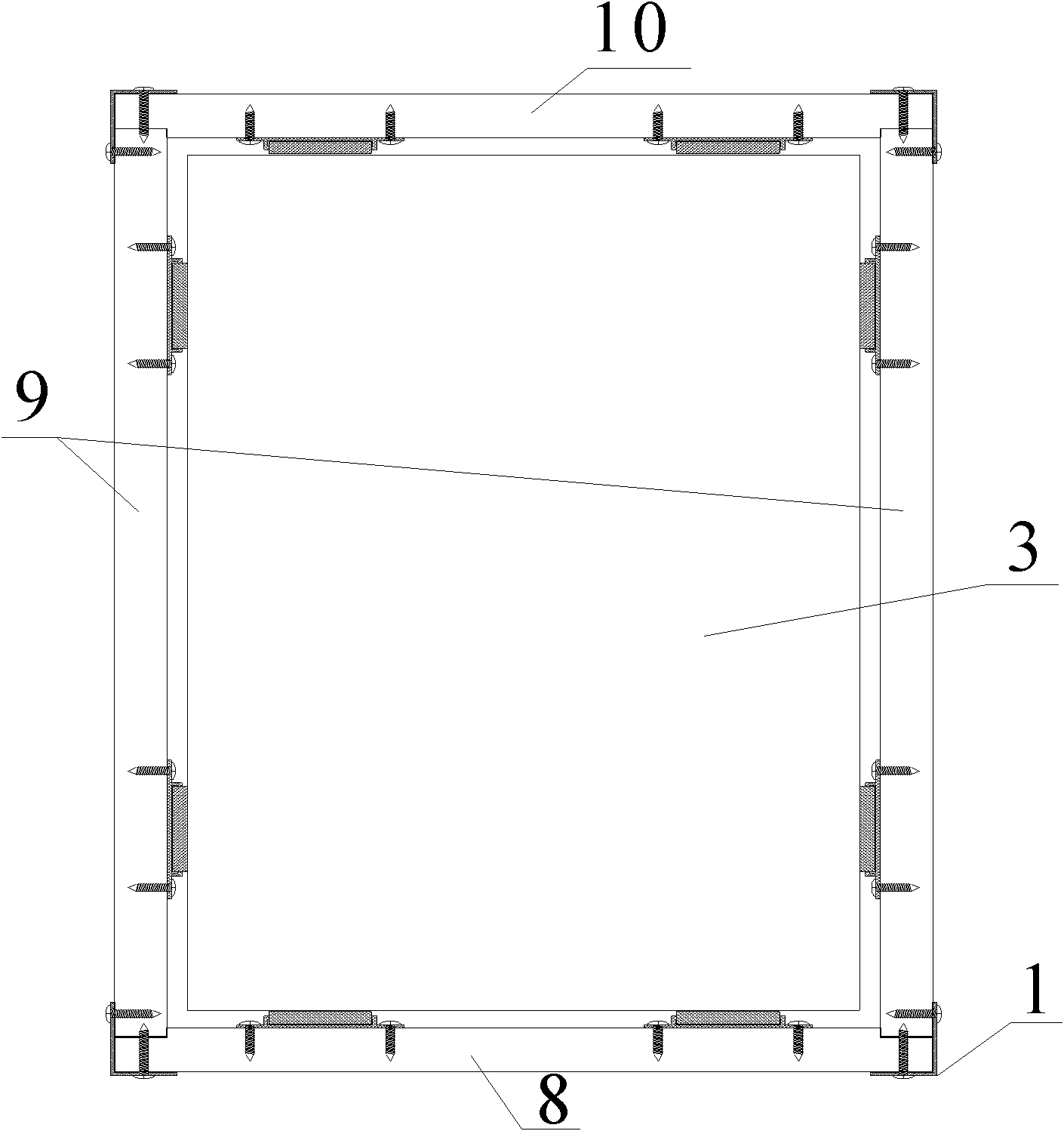 Full-closed auxiliary frame for energy-saving building doors and windows