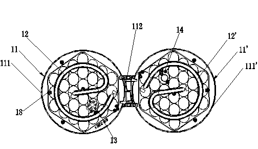 Bread baking machine capable of realizing double-sided baking