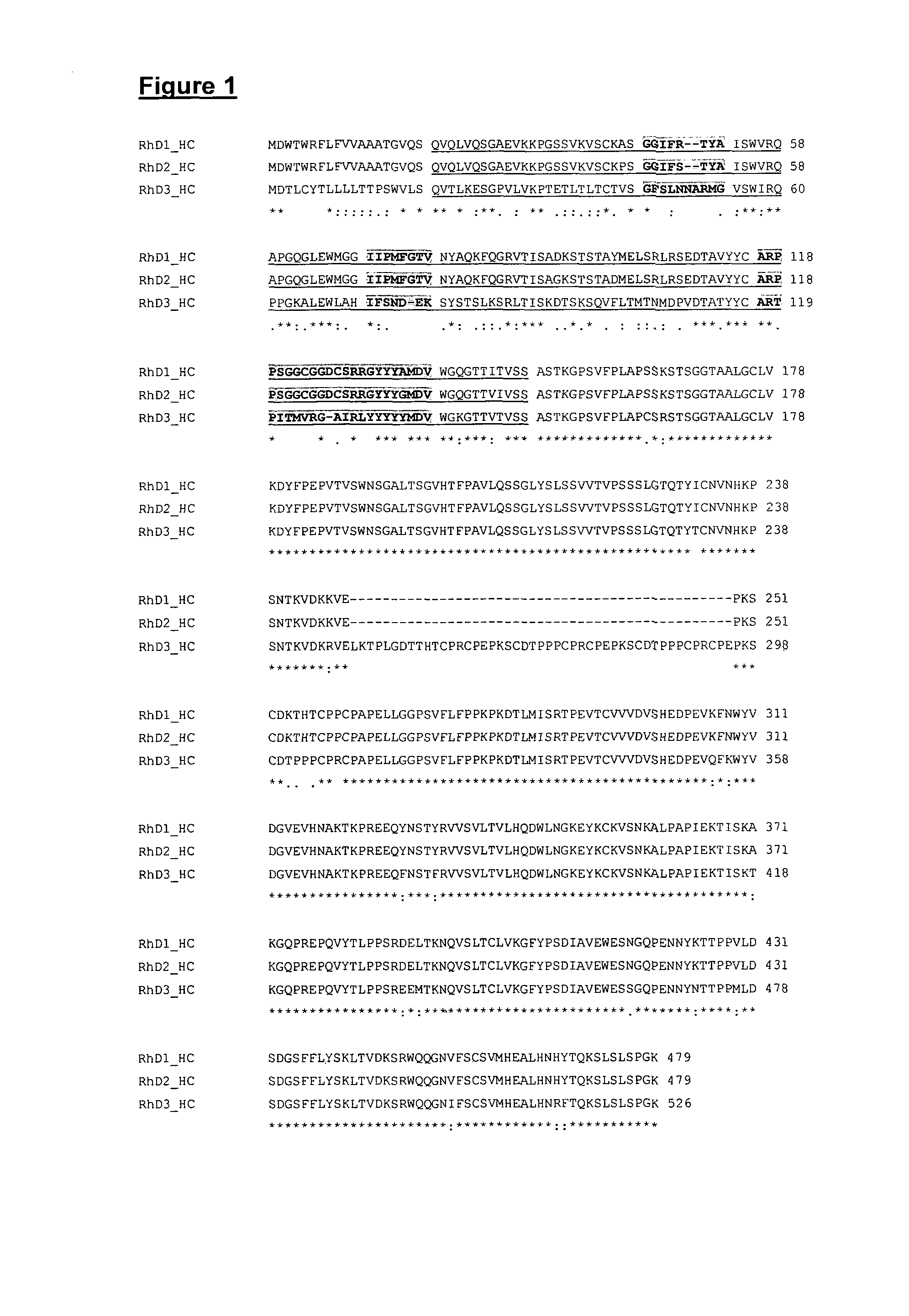 Anti-RhD monoclonal antibodies