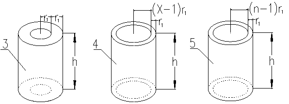 Method for measuring gravitational acceleration by utilizing increase of radius of pendulum bob
