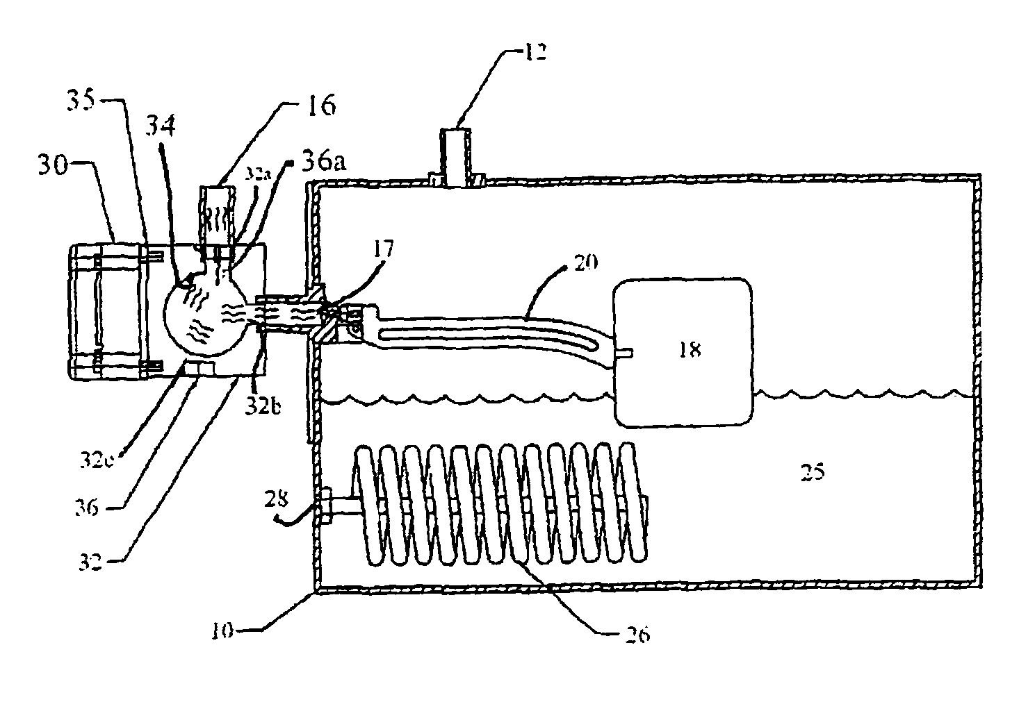 Steam generating apparatus with water-cooled solid state switch