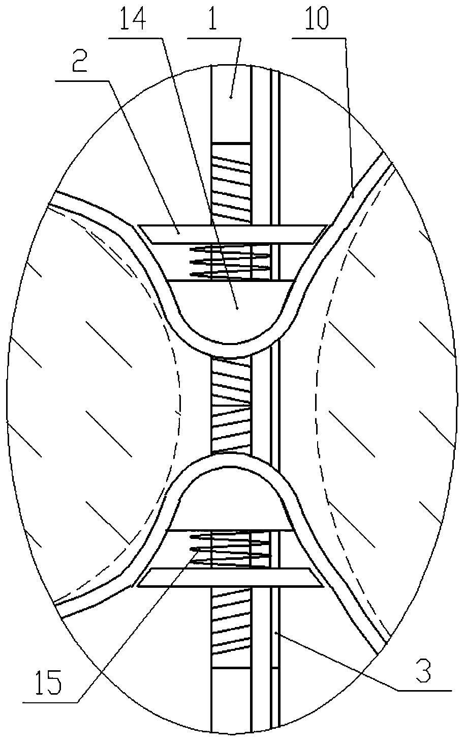 Porcelain clamp for cable laying