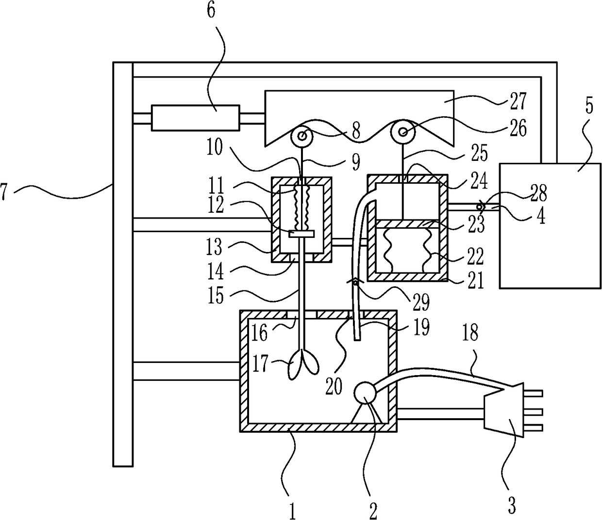 A uniform fertilization device for agriculture