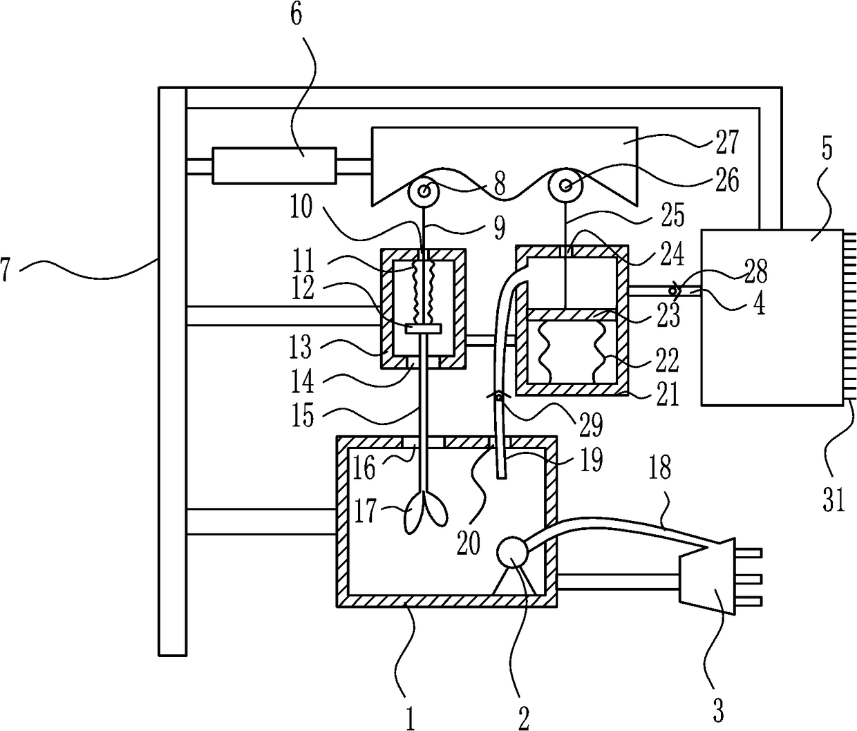 A uniform fertilization device for agriculture