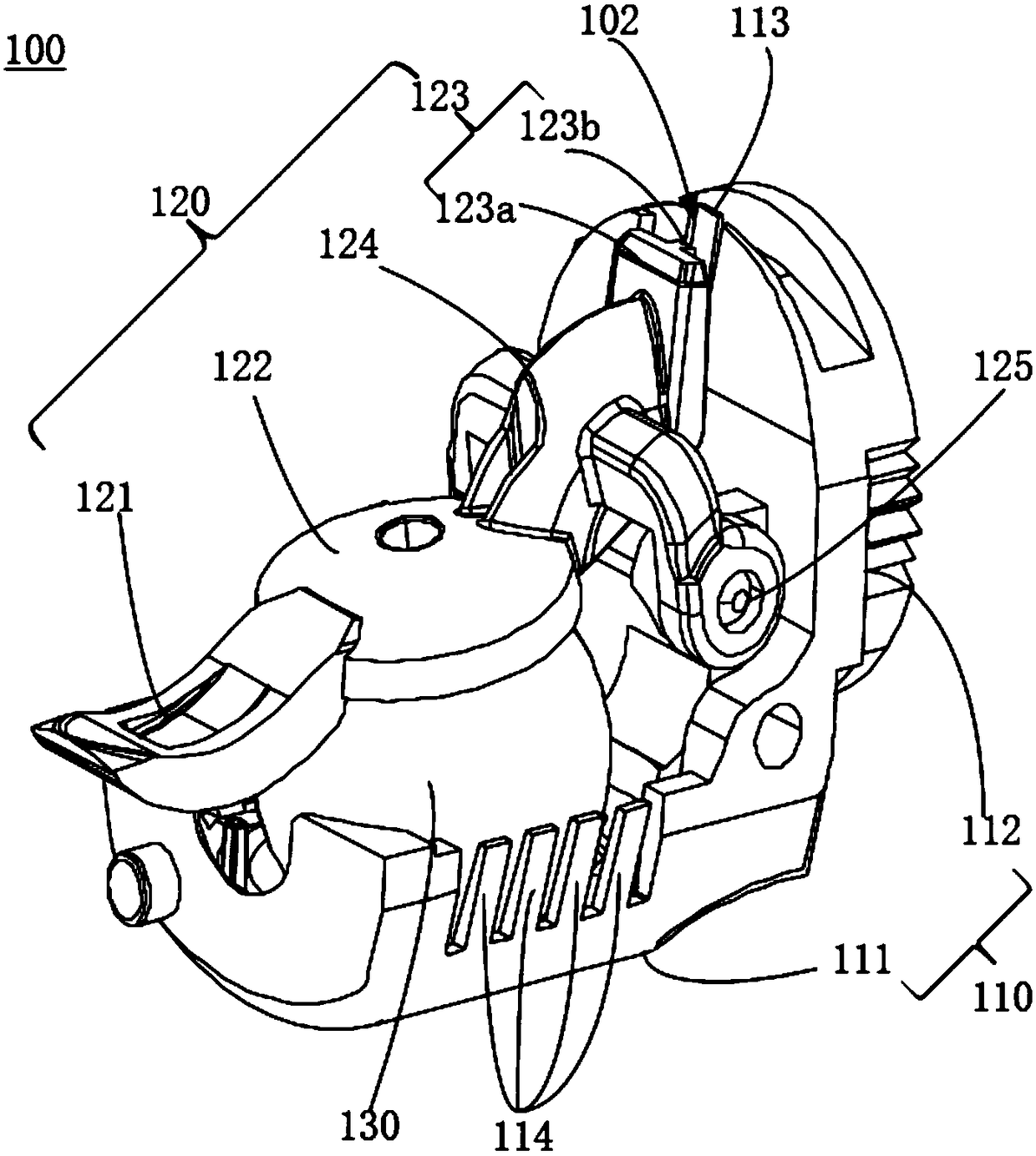 Seat belt retractor and its vehicle sensing assembly