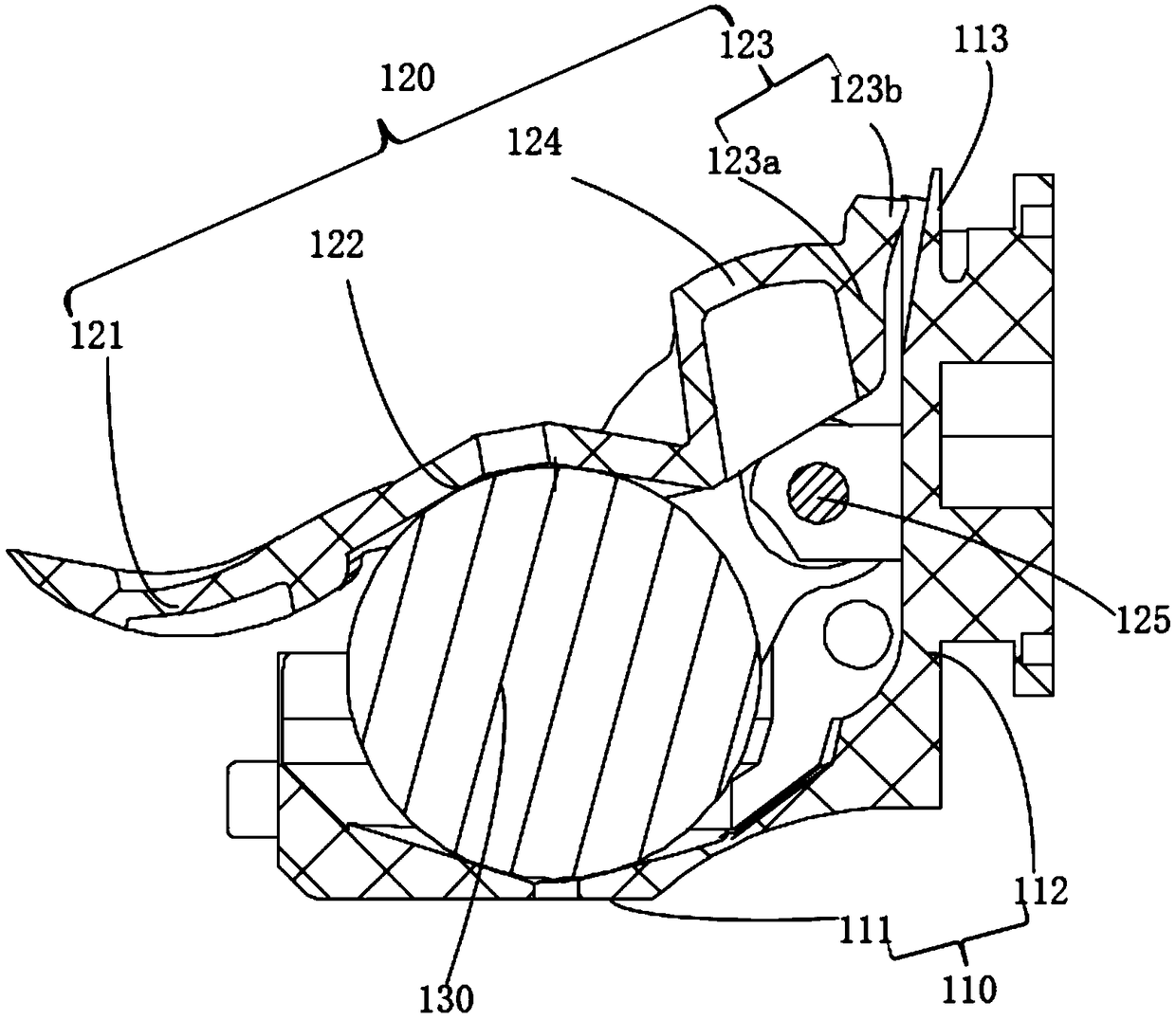 Seat belt retractor and its vehicle sensing assembly