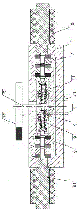 Control valve capable of achieving two-way variable and open hydraulic pump