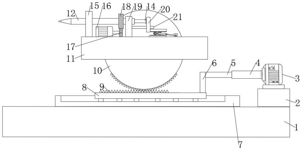 Gas discharge tube line drawing machine with slope avoiding function