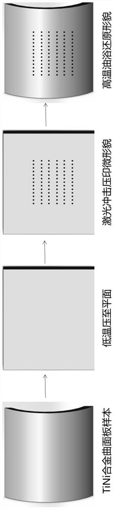 A Laser Shock Curved Surface Imprinting and Curved Surface Micro-topography Restoration Process