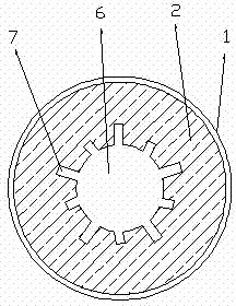 Hollow filter stick and production method thereof