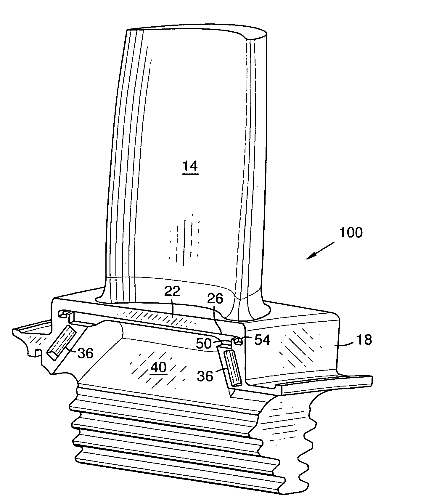 Blade assembly in a combustion turbo-machine providing reduced concentration of mechanical stress and a seal between adjacent assemblies
