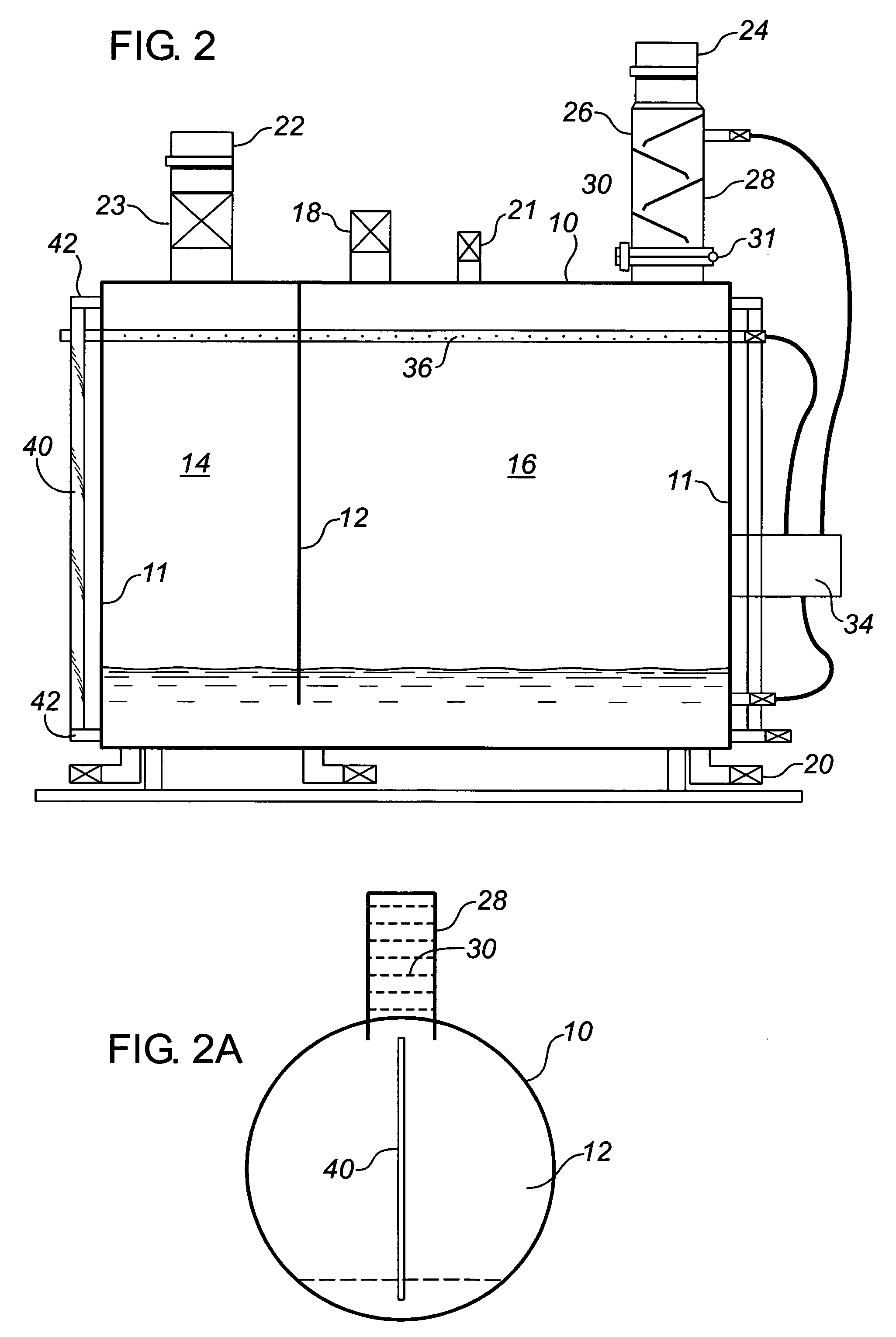 Method and apparatus for hydrogen sulphide removal