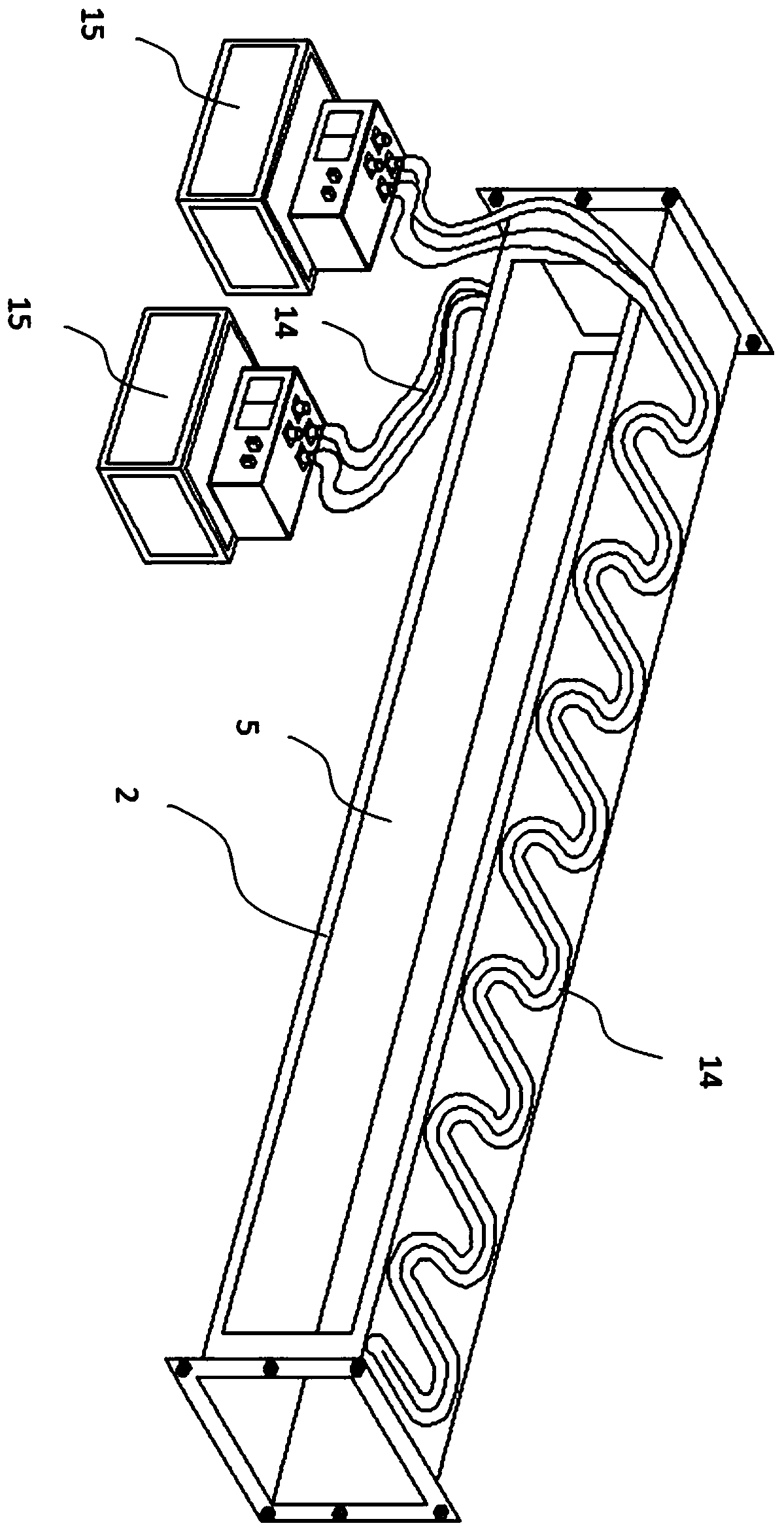 Adjacent continuous tunnel group ventilation experiment device and manufacture method
