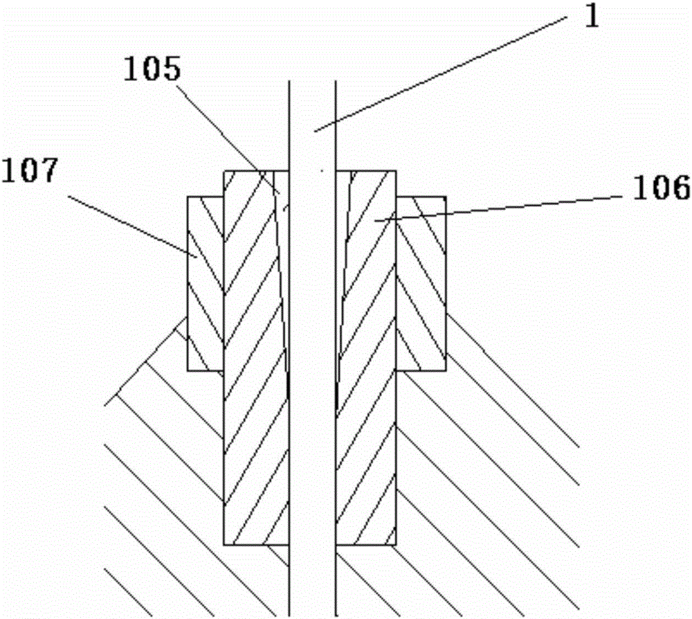 Large-diameter upper wire leading-out and upper locking fuse