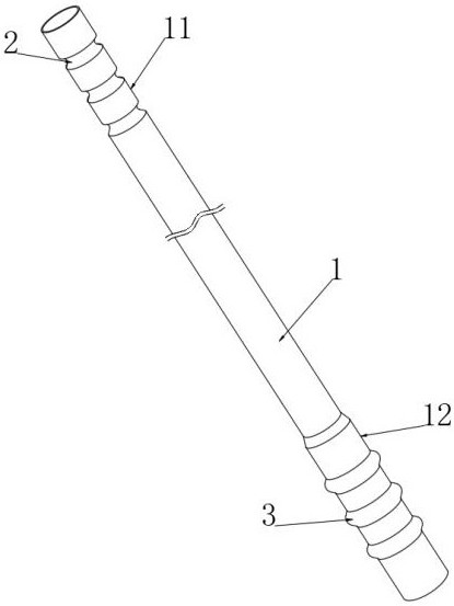 A steel pipe with an integrated connection structure