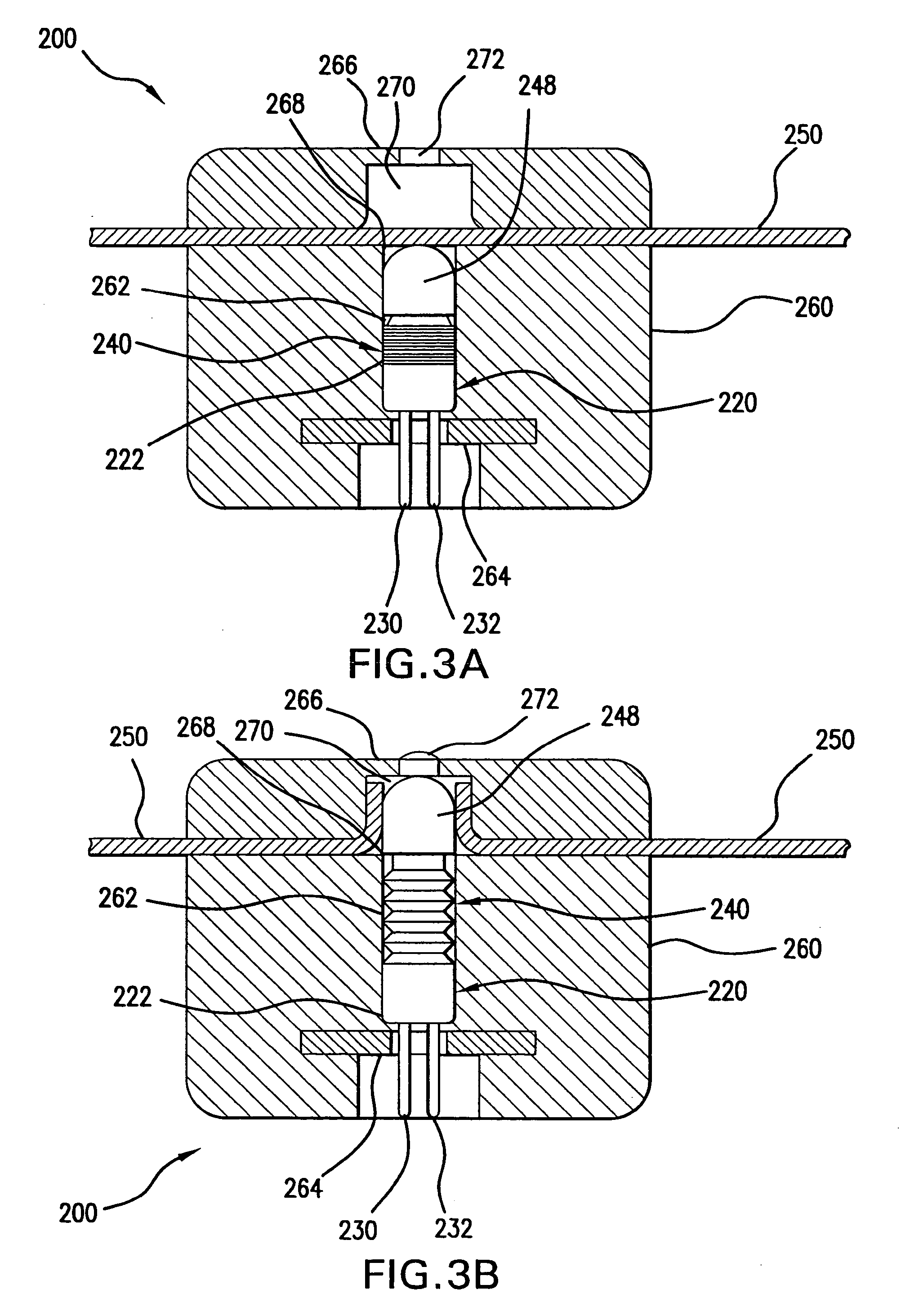 Assemblies including extendable, reactive charge-containing actuator devices