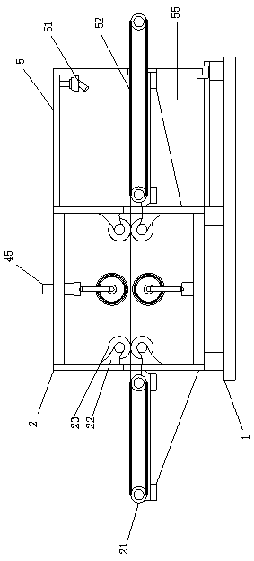 Waste paper treatment device of adhesive sticker machine