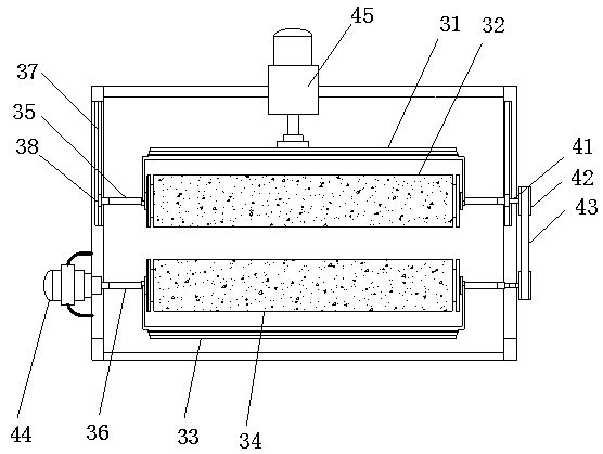 Waste paper treatment device of adhesive sticker machine