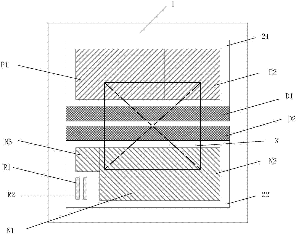 ESD protection circuit based on CMOS technology and structure thereof