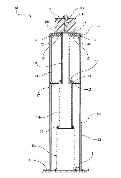 Telescopic decanter for continuous loop-type reaction tank