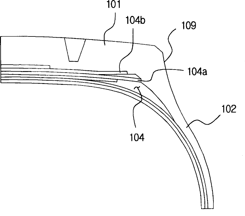 Tyre with heat radiation slot formed on the tyre shoulder for automobile