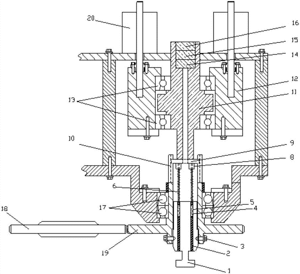 Friction stir device with adjustable filling pressure and welding method