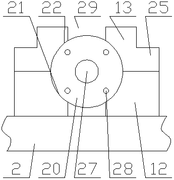 Root key construction device of root type cast-in-place pile