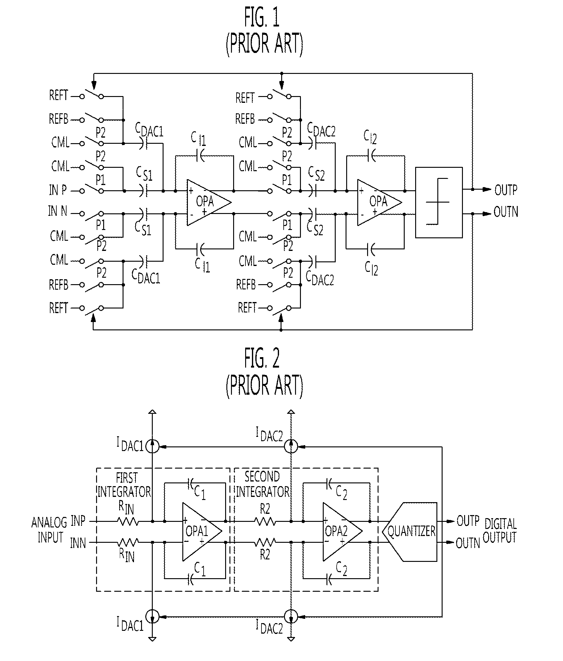Active resistance-capacitor integrator and continuous-time sigma-delta modulator with gain control function
