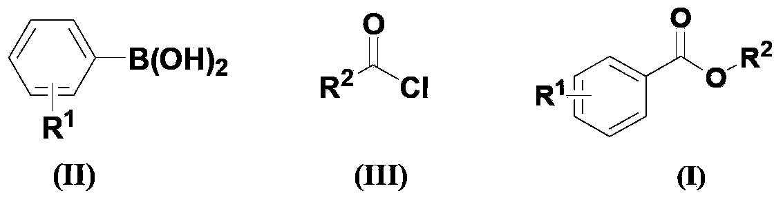 Method for synthesizing aromatic formic acid aryl ester derivative