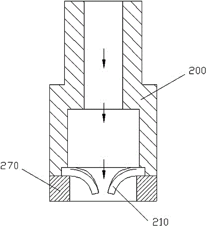 Liquid retaining and liquid dropping preventing device for soap dispenser and working method of device