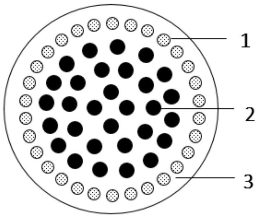 Sea-island fiber for thermoformed non-woven fabric and preparation method of sea-island fiber