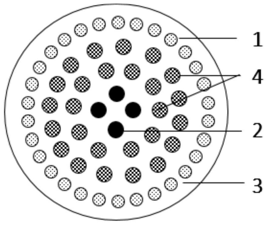 Sea-island fiber for thermoformed non-woven fabric and preparation method of sea-island fiber