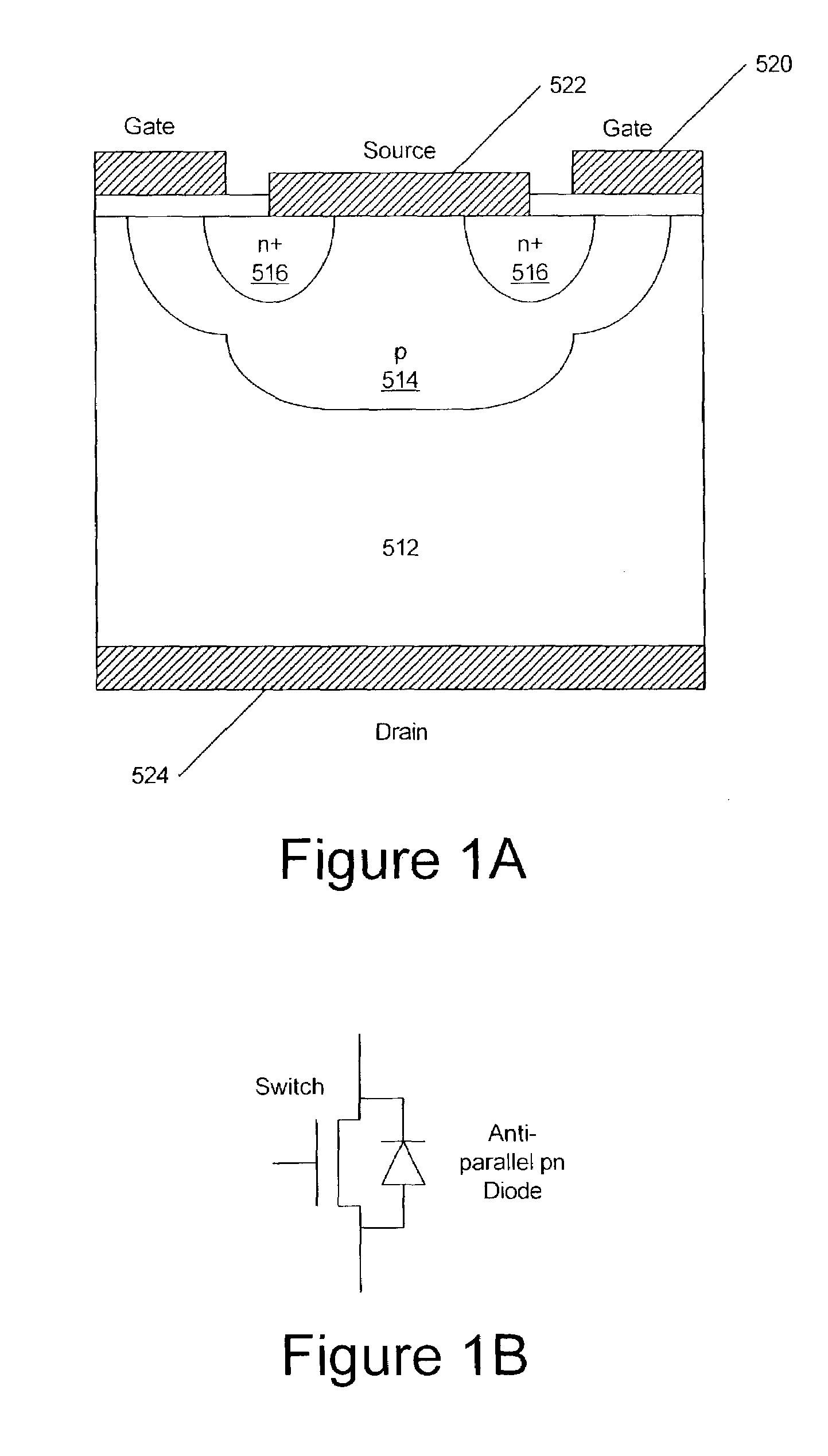 Silicon carbide MOSFETs with integrated antiparallel junction barrier Schottky free wheeling diodes and methods of fabricating the same