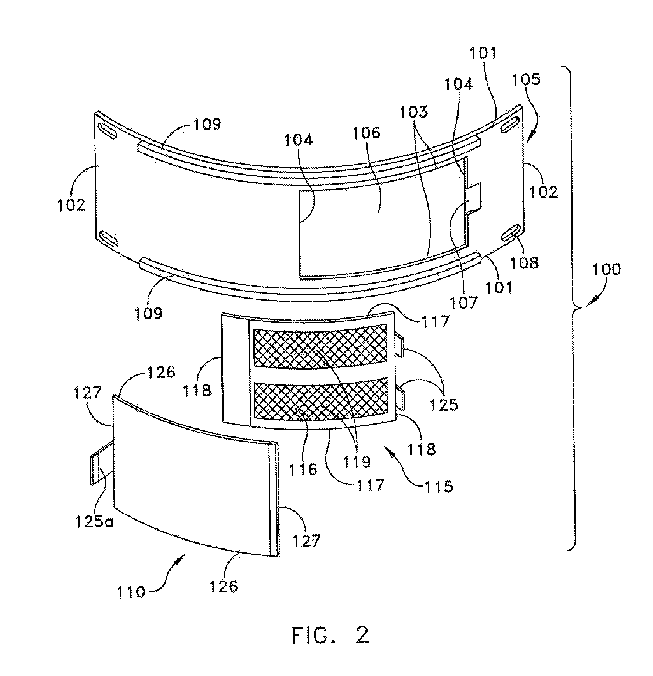 Spark arrestor and airflow control assembly for a portable cooking or heating device